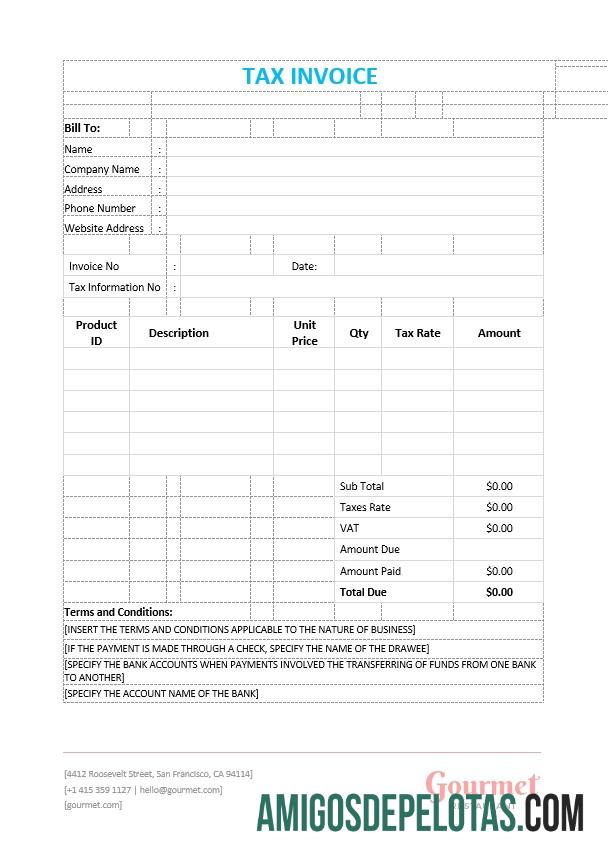 realista Exemplo de modelo de fatura fiscal